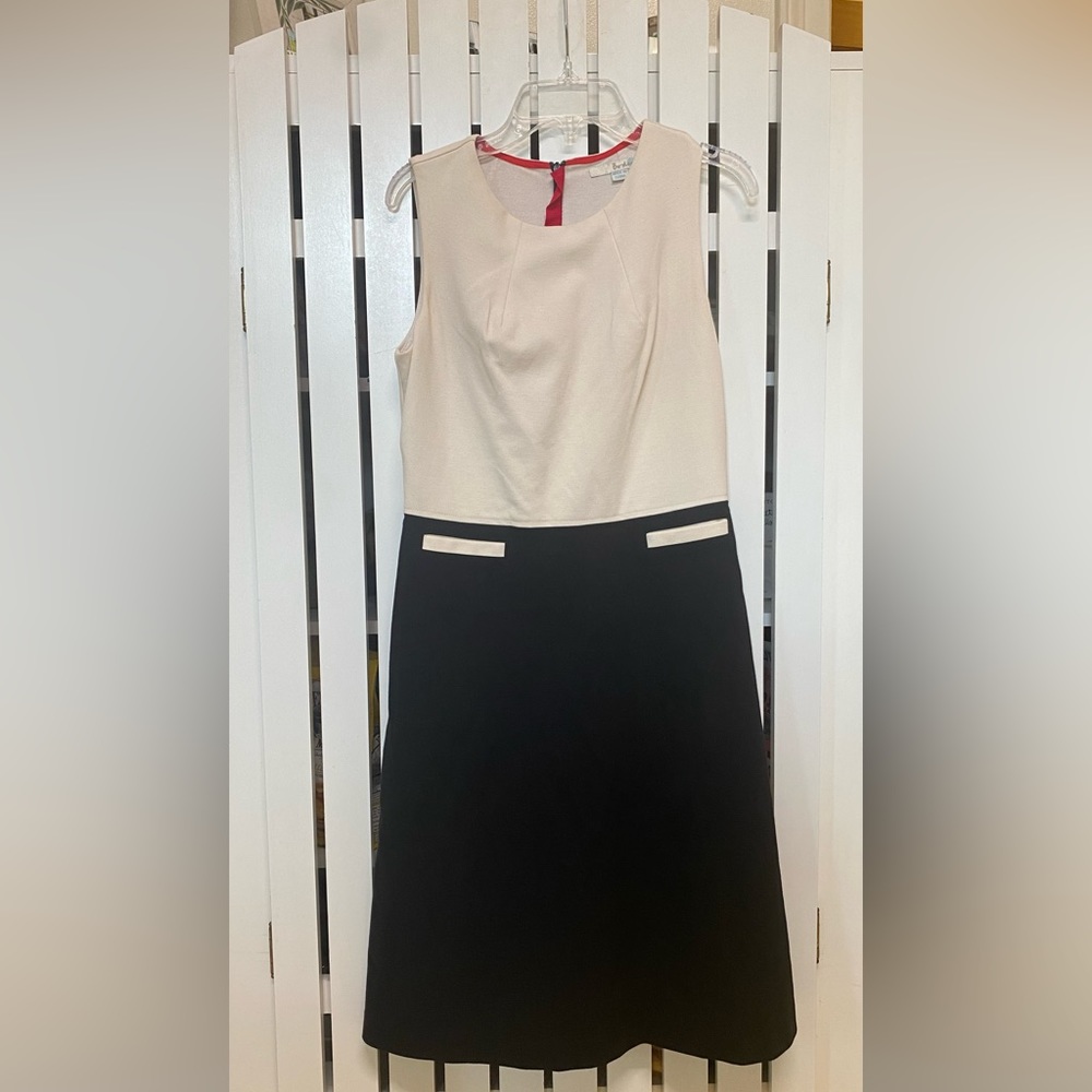 Boden Women’s Size 4 Color Block Sleeveless Ponte Knit A-line Dress